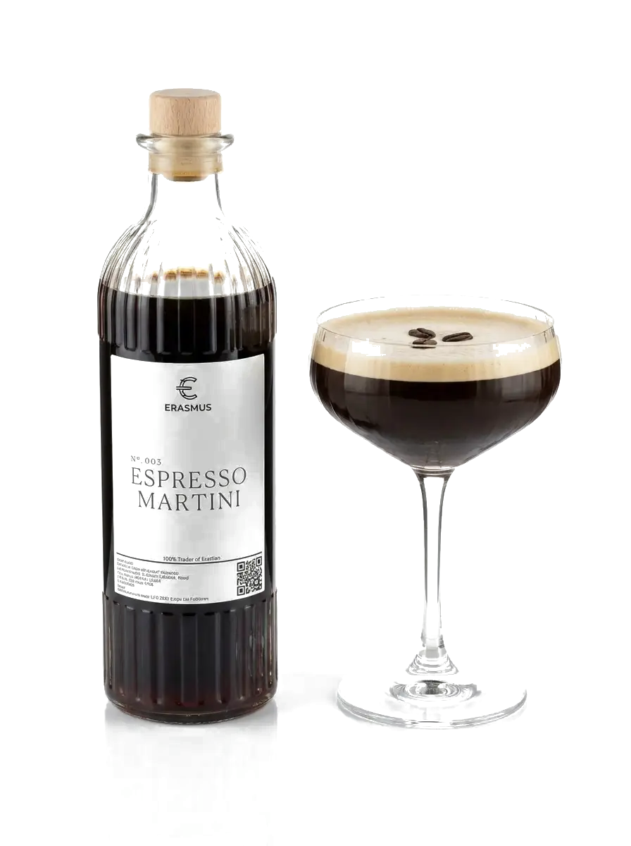 Espresso Martini – Kaffeebohnen im Sonnenlicht