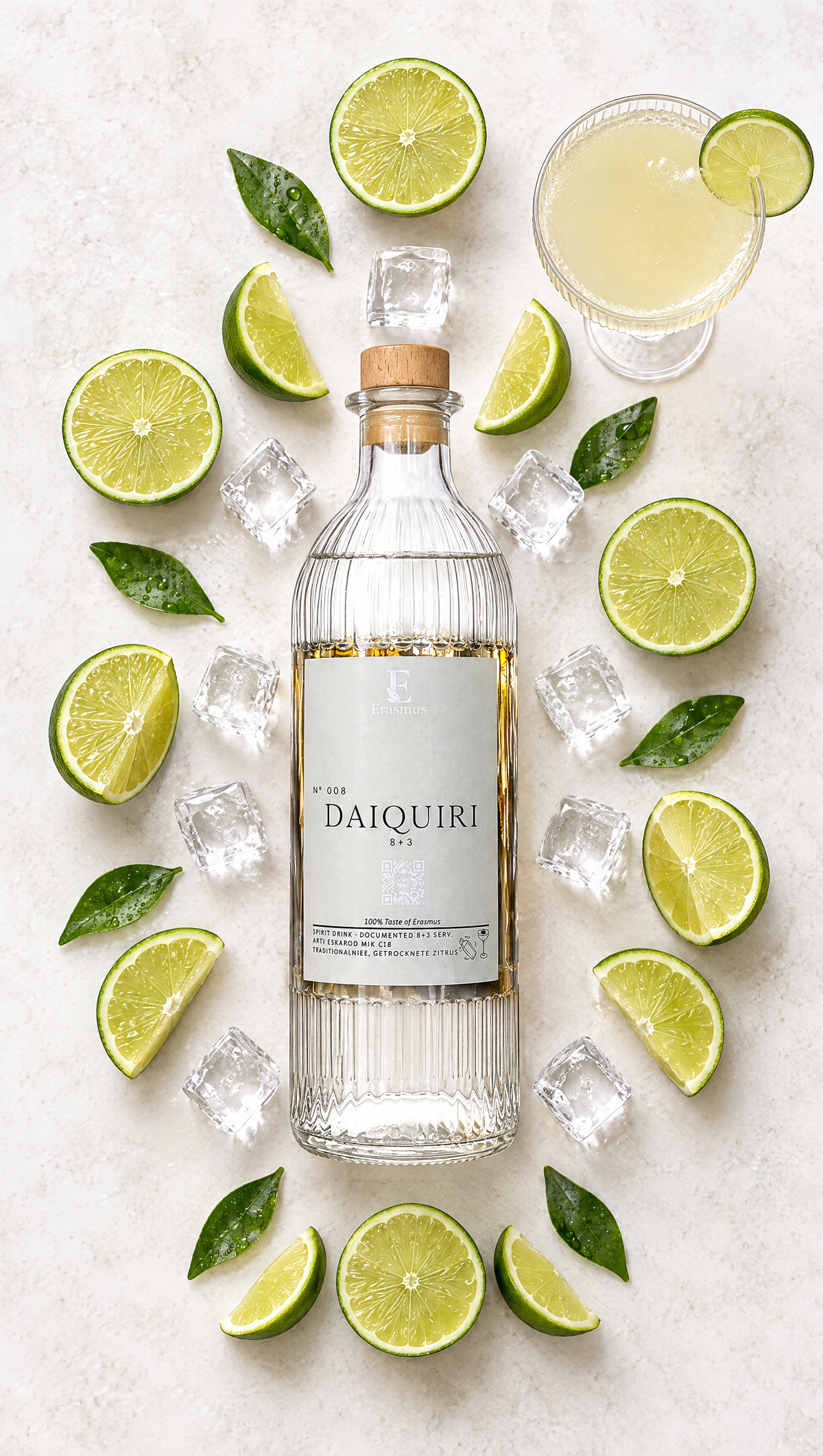 Daiquiri – Flatlay mit Limetten