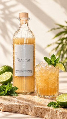 Mai Tai – Minze und Limetten im Sonnenlicht