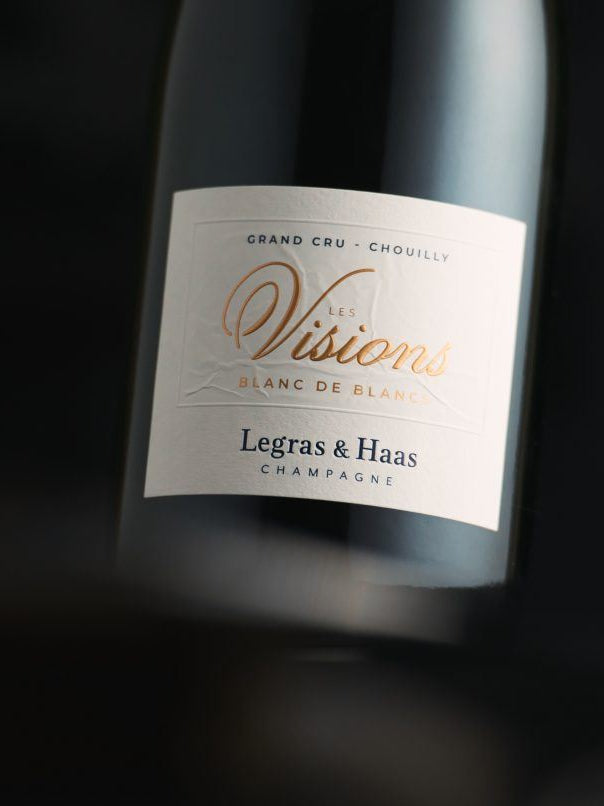 Legras & Haas Les Visions Blanc de Blancs Grand Cru, Etikett